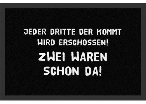 Jeder Dritte, Fu�matte
