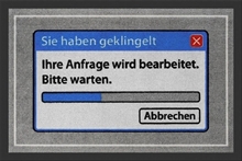 Ihre Anfrage wird bearbeitet - Fu�matte